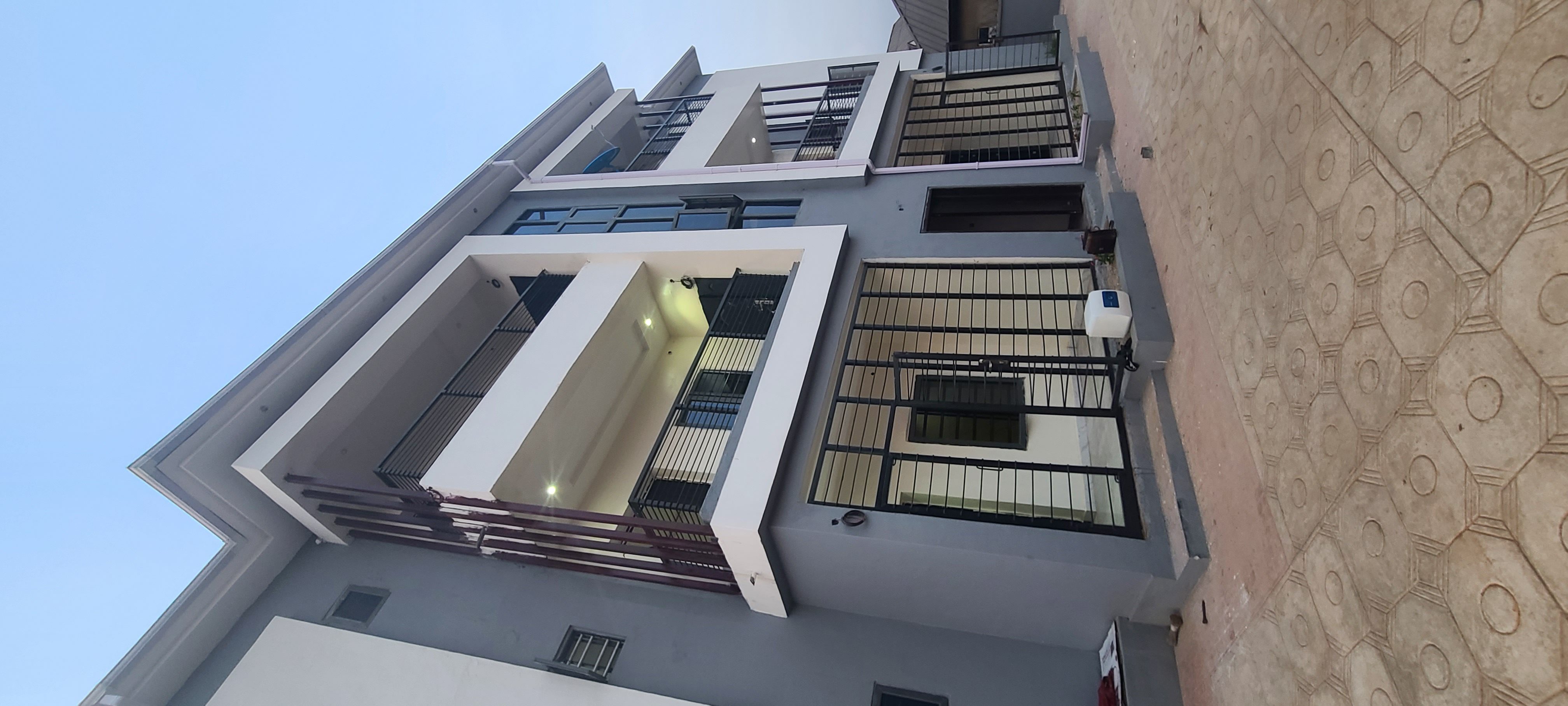 Multi-storey residential building exterior